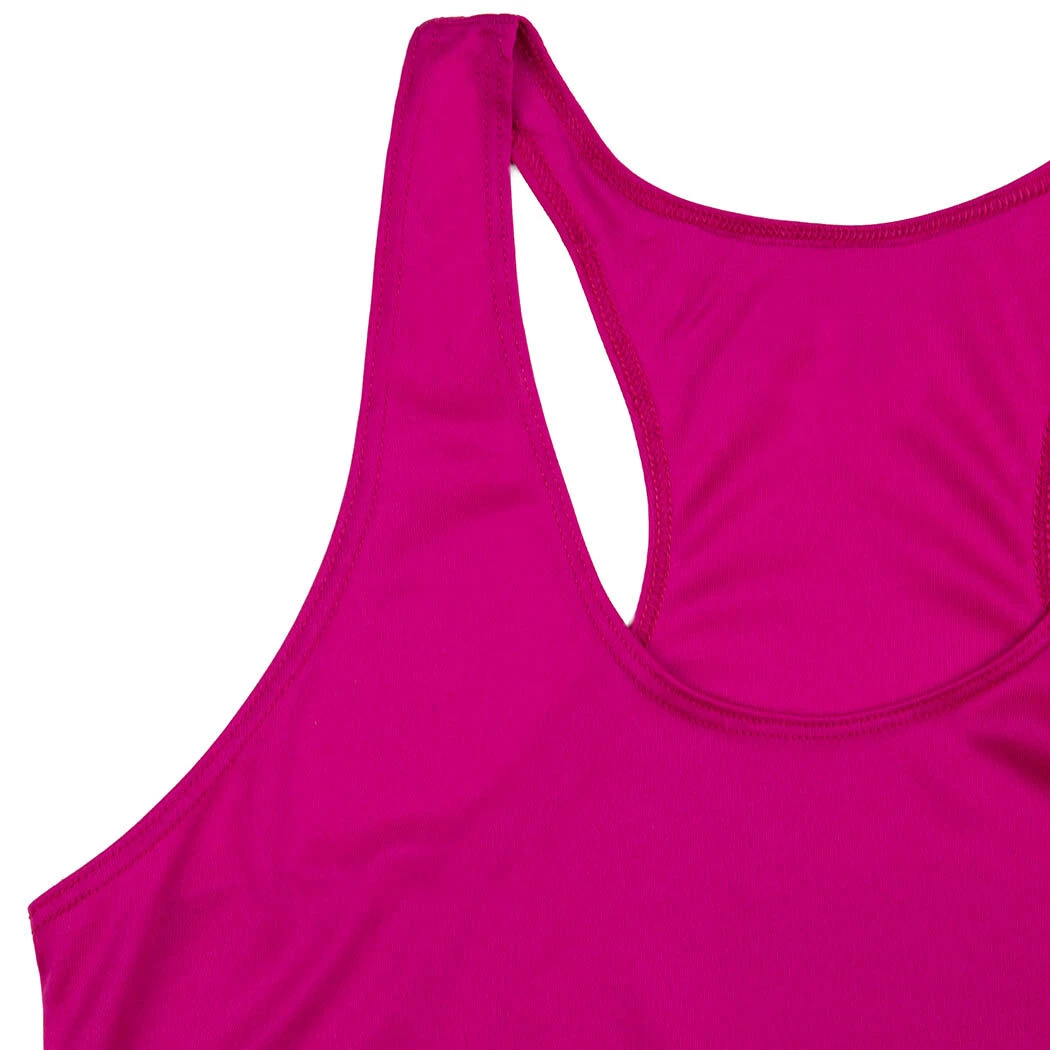 Women's Racerback Performance Tank Top - Run And Be Happy - Image 5