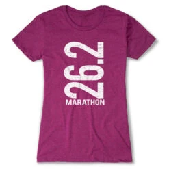 Women's Everyday Runners Tee 26.2 Marathon Vertical