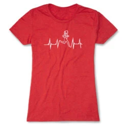 Womens Everyday Runners Tee Heart Beat Female Runner