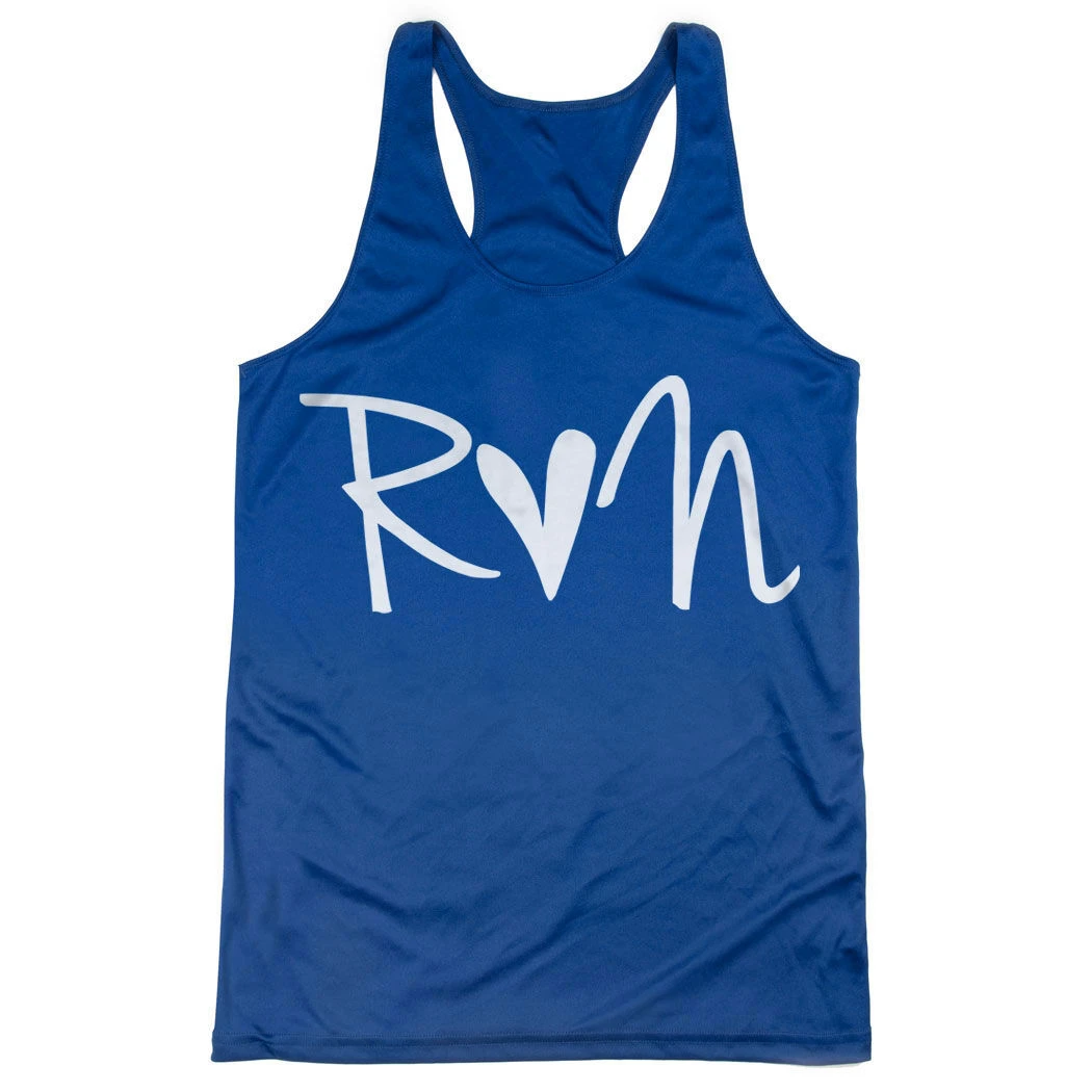 Women's Racerback Performance Tank Top - Run Heart - Image 9