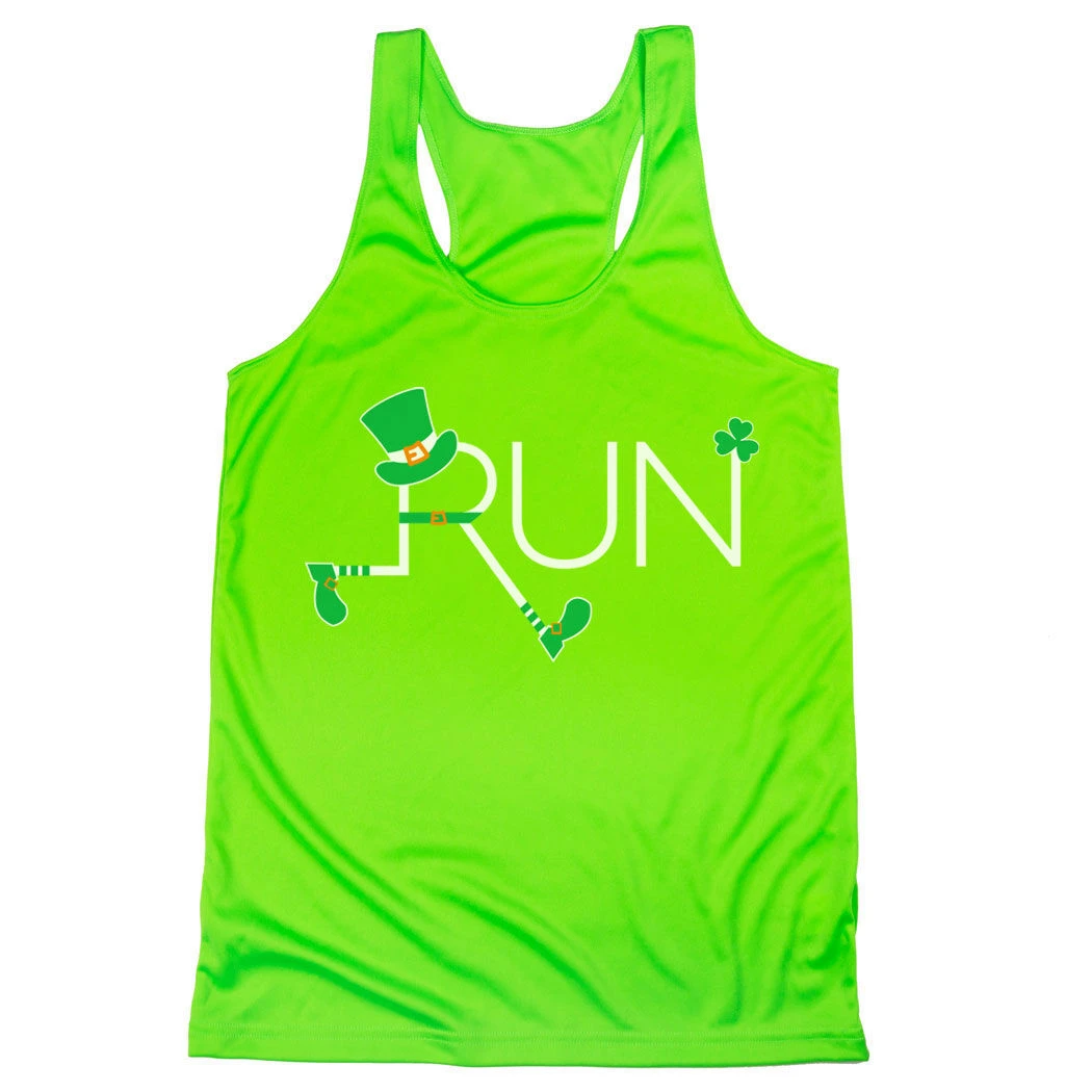 Women's Racerback Performance Tank Top - Let's Run Lucky - Image 6