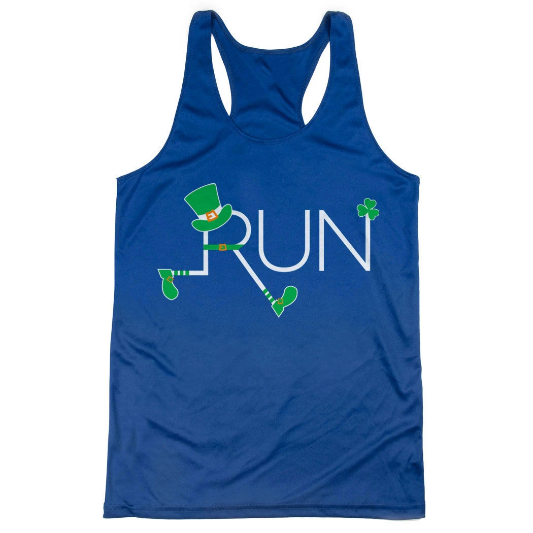 Women's Racerback Performance Tank Top - Let's Run Lucky - Image 9