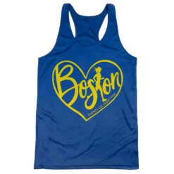 Women's Racerback Performance Tank Top - Love The Run Boston 26.2