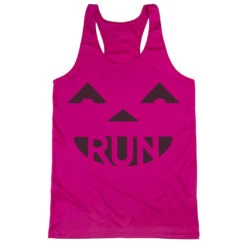 Women's Racerback Performance Tank Top - Pumpkin Run