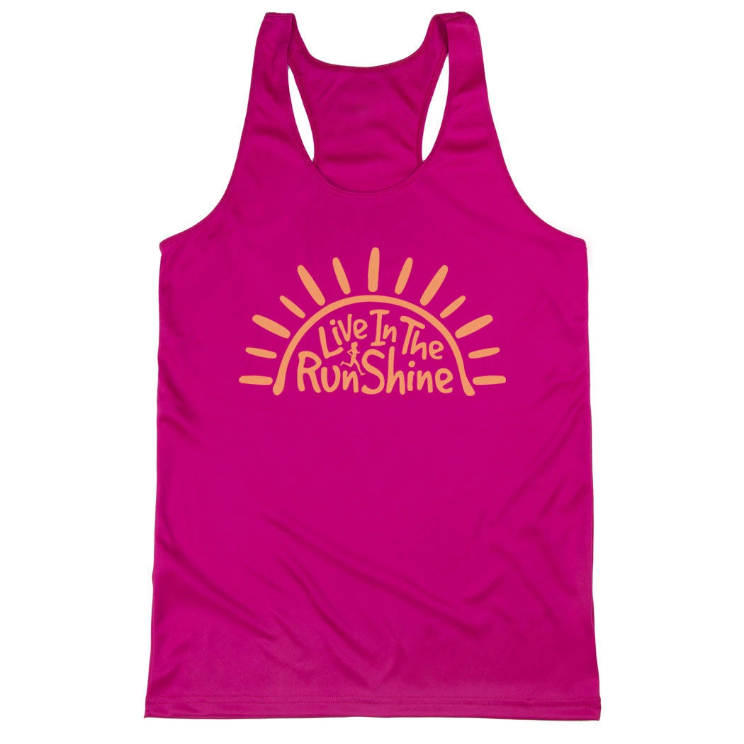 Women's Racerback Performance Tank Top - Live In The RunShine - Image 7
