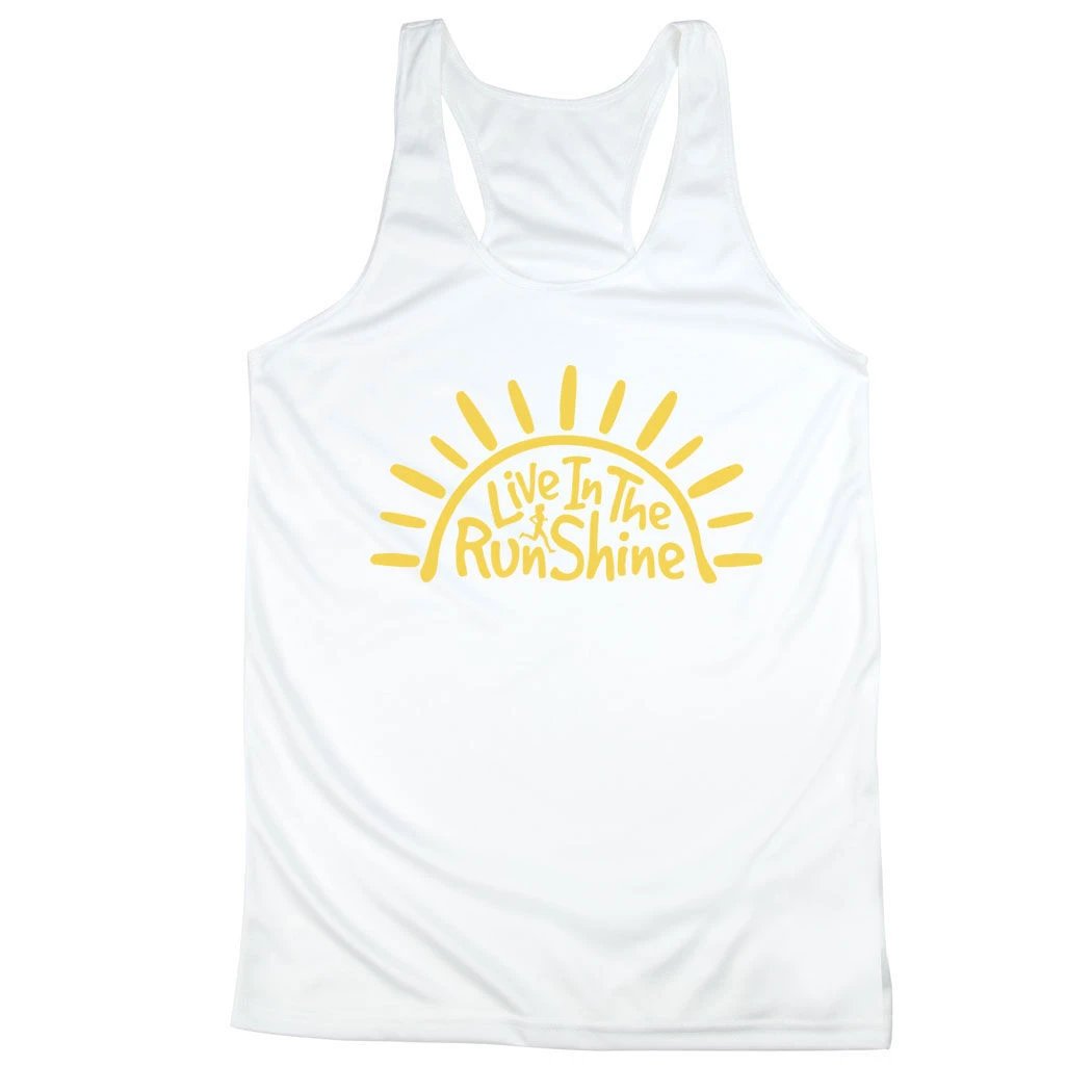 Women's Racerback Performance Tank Top - Live In The RunShine - Image 9