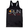 Women's Racerback Performance Tank Top - Let's Run Now Gobble Later