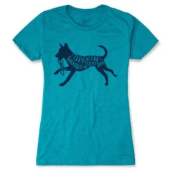 Women's Everyday Runners Tee - I'd Rather Be Running With My Dog