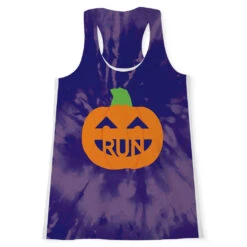 Women's Performance Tank Top - Pumpkin Run Tie-Dye