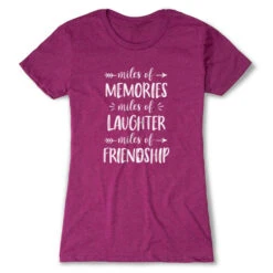 Women's Everyday Runners Tee - Miles Of Friendship Mantra