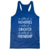 Women's Racerback Performance Tank Top - Miles Of Friendship Mantra