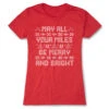 Women's Everyday Runners Tee - May All Your Miles Be Merry And Bright