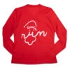 Women's Long Sleeve Tech Tee - Santa Run Face
