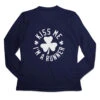Women's Long Sleeve Tech Tee - Kiss Me I Am A Runner Shamrock
