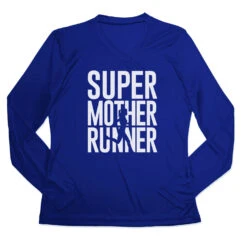 Women's Long Sleeve Tech Tee - Super Mother Runner
