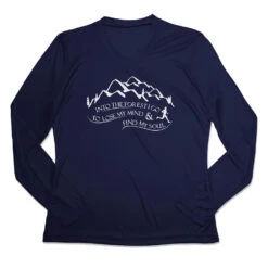 Women's Long Sleeve Tech Tee - Into The Forest I Go