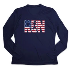 Women's Long Sleeve Tech Tee - Run Girl USA