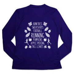 Women's Long Sleeve Tech Tee - Fall Running