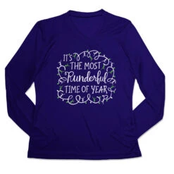 Women's Long Sleeve Tech Tee - Runderful Time Of Year