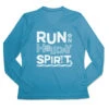 Women's Long Sleeve Tech Tee - Run On Holiday Spirit