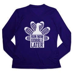 Women's Long Sleeve Tech Tee - Thanksgiving Run