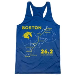 Women's Racerback Performance Tank Top - Boston Route