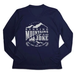 Women's Long Sleeve Tech Tee - Running Mountains