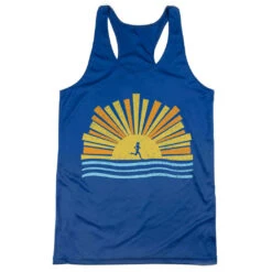 Women's Racerback Performance Tank Top - Here Comes The Sun