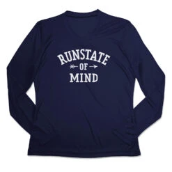 Women's Long Sleeve Tech Tee - RunState Of Mind