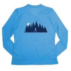 Women's Long Sleeve Tech Tee - Moonlit Run