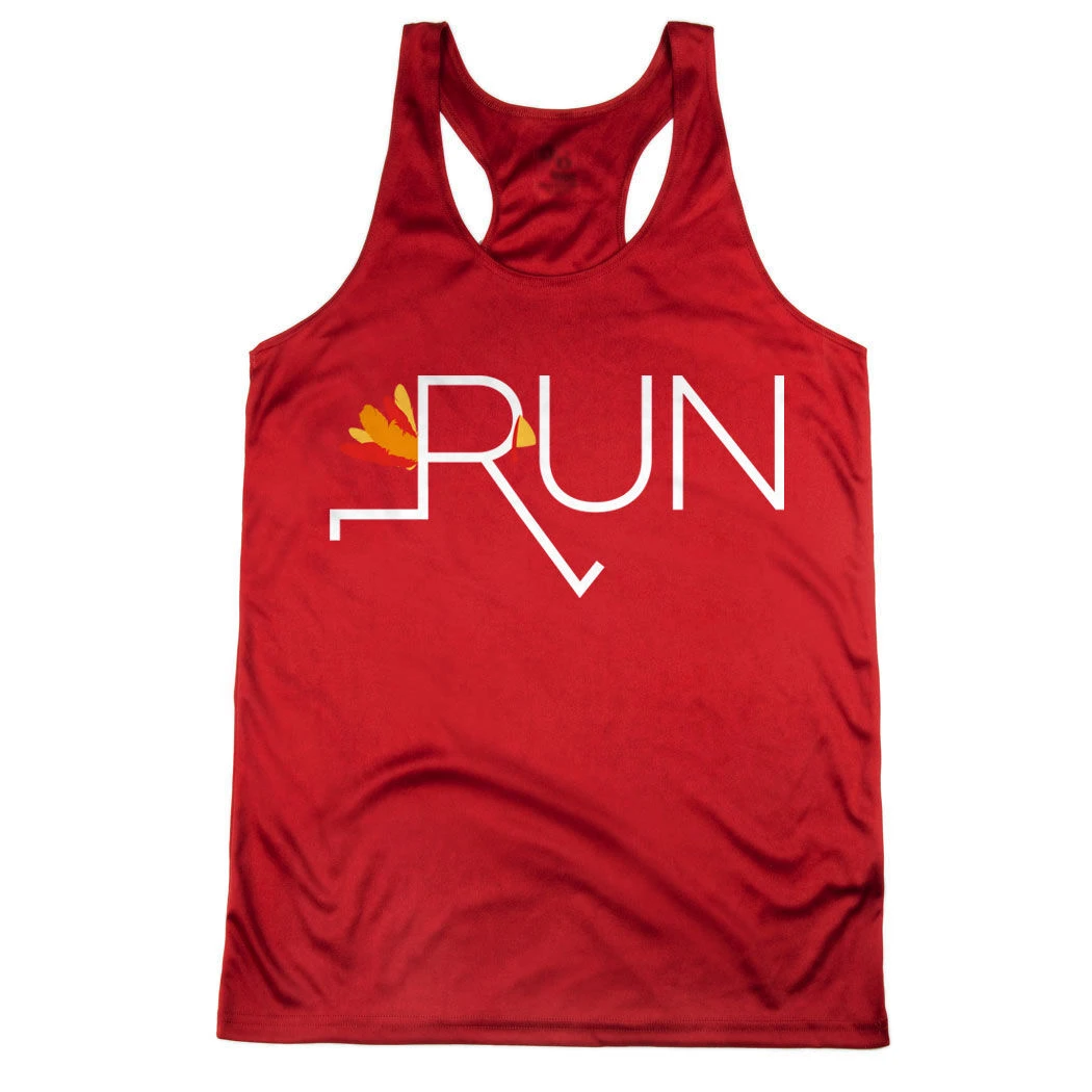 Women's Racerback Performance Tank Top - Let's Run For Turkey