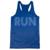 Women's Racerback Performance Tank Top - Run Lines