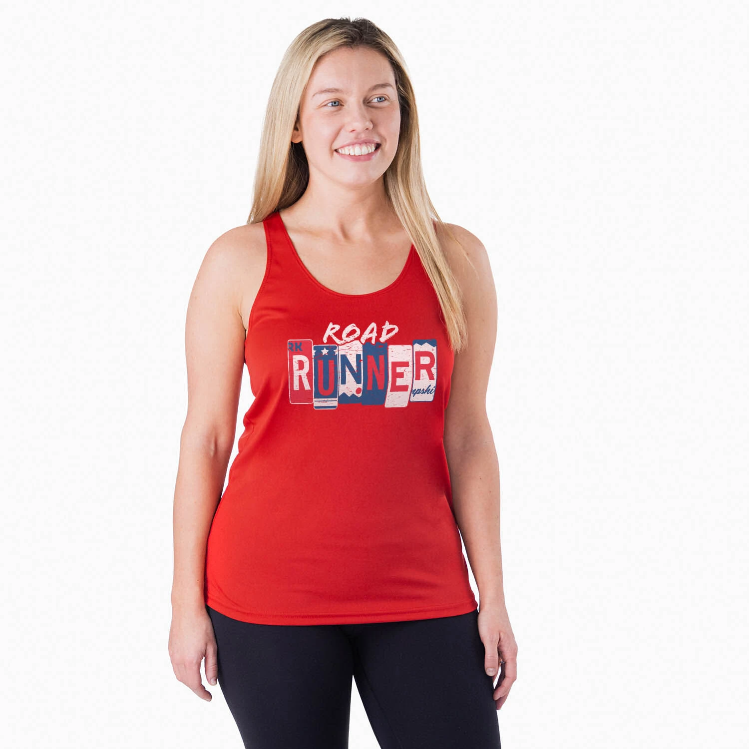 Women's Racerback Performance Tank Top - Road Runner - Image 2