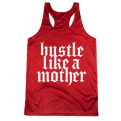 Women's Racerback Performance Tank Top - Hustle Like A Mother