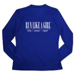 Women's Long Sleeve Tech Tee - Run Like A Girl®