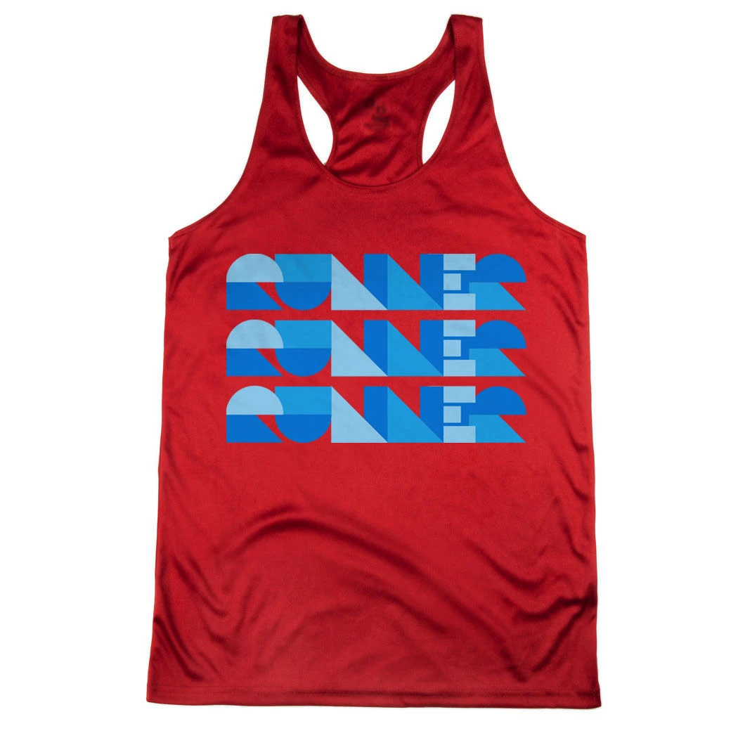 Women's Racerback Performance Tank Top - Run Repeat - Image 8