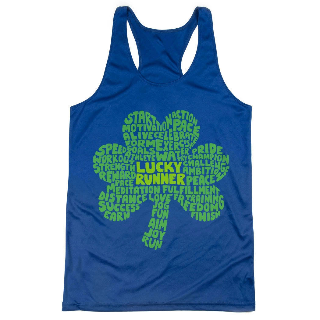 Women's Racerback Performance Tank Top - Lucky Runner - Image 8