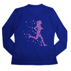Women's Long Sleeve Tech Tee - Summer Runner Girl