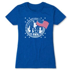 Women's Everyday Runners Tee - Run For The Red, White & Blue